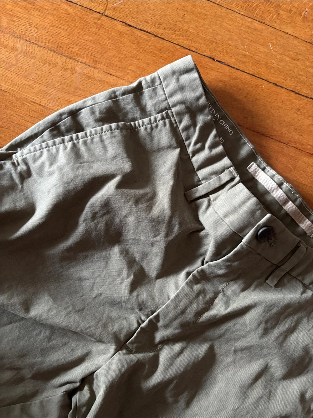 Men's Casual Straight-Leg Pants in Olive Green